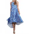 Sail To Sable Women's High Low Party Dress In Navy Placid In Blue