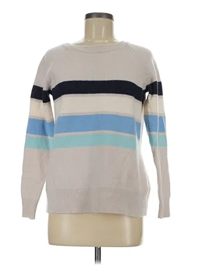 Pre-owned Sail To Sable Wool Pullover Sweater In White