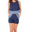Sail To Sable Zip Back Classic Set In Blue In Blue