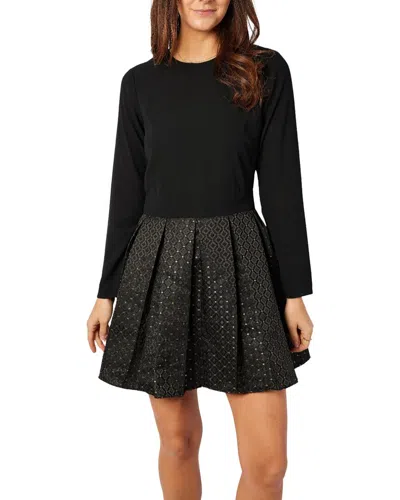 Sail To Sable Zip Back Mini Dress In Black