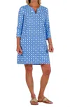 Sailor - Sailor Lucille Boca Grand Cane Print Dress In Blue In Blue