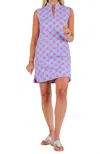 Sailor - Sailor Seaport Bamboo Circles Shell Dress In Perwinkle/pink In Multi