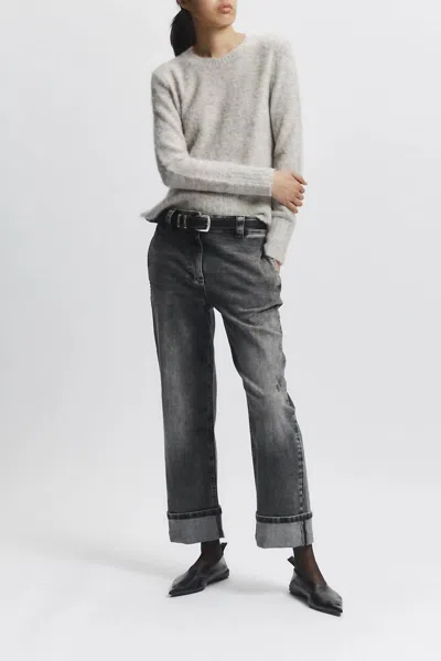 Saint Art Ayden Straight Denim Pants In Desert Wash In Gray