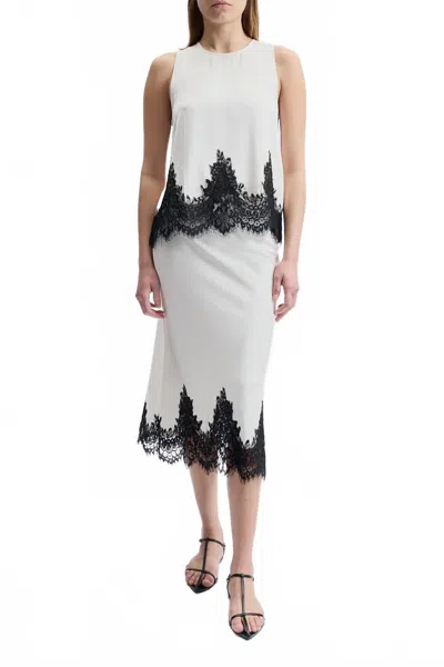 Saint Art Bellamy Lace Top In Ivory In Multi
