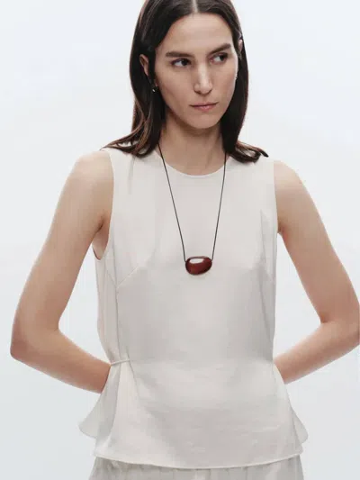 Saint Art Benson Top In Ivory In White
