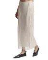 Saint Art Billie Embellished Maxi Skirt In White