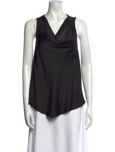 Pre-owned Saint Art Cowl Neck Sleeveless Top W/ Tags In Black