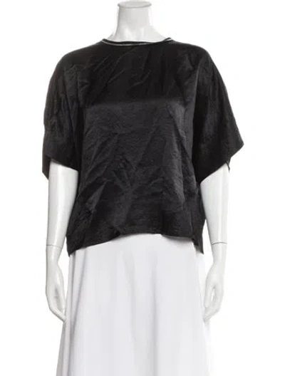 Pre-owned Saint Art Crew Neck Short Sleeve Top In Gray