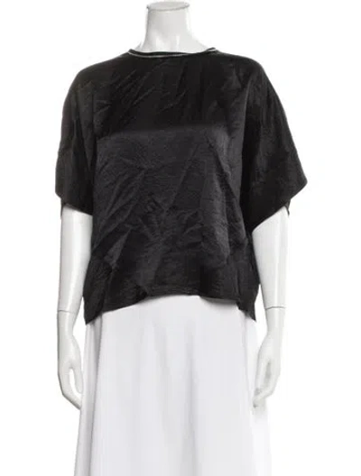 Pre-owned Saint Art Crew Neck Short Sleeve Top In Gray