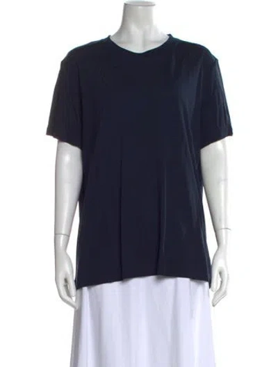 Pre-owned Saint Art Crew Neck Short Sleeve T-shirt In Blue