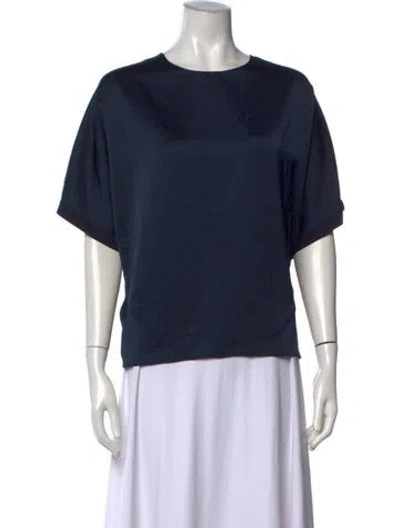 Pre-owned Saint Art Crew Neck Short Sleeve T-shirt In Blue