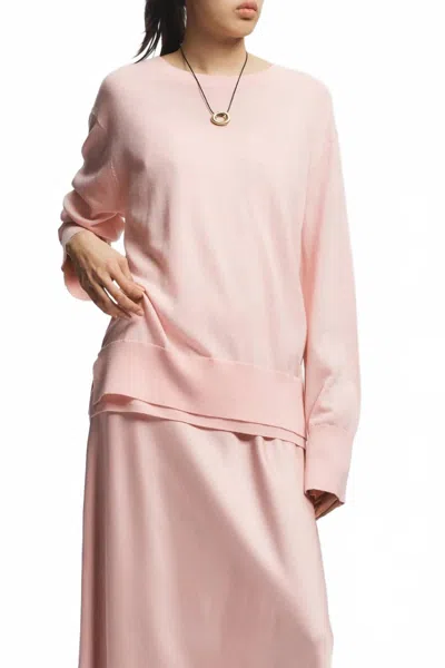 Saint Art Dean Merino Sweater In Light Pink