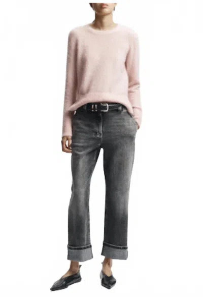 Saint Art Denim Straight Leg Pants In Blue In Black