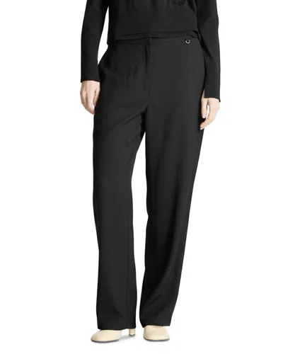 Saint Art Dinah Matte Charmeuse Pants In Black