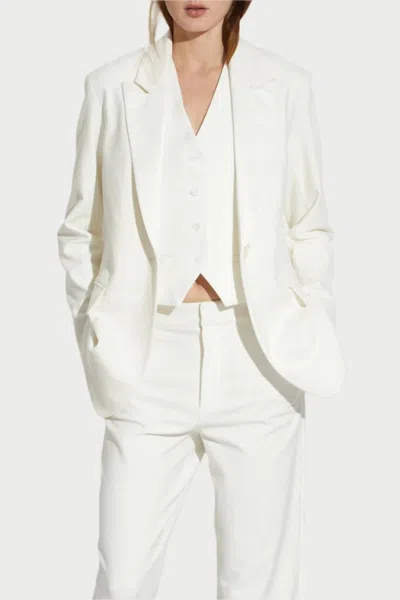 Saint Art Dylan Tuxedo Jacket In White