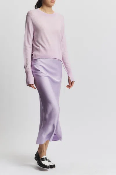 Saint Art Elodie Crewneck Sweater In Lilac In Pink