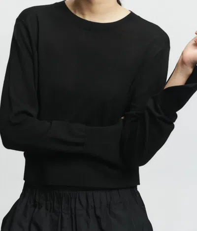 Saint Art Elodie Layered Knit Sweater In Black
