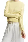 Saint Art Elodie Lyered Crewneck Sweater In Canary Yellow In Yellow