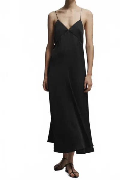 Saint Art Fallon Open Back Slip Dress In Black