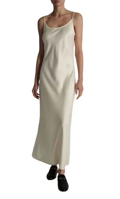 Saint Art Haley Slip Dress In Ivory In White