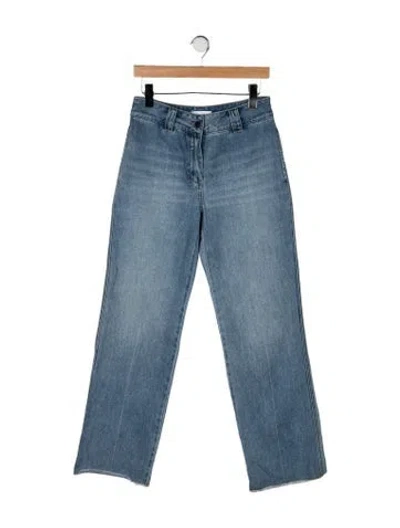 Pre-owned Saint Art High-rise Straight Leg Jeans In Blue