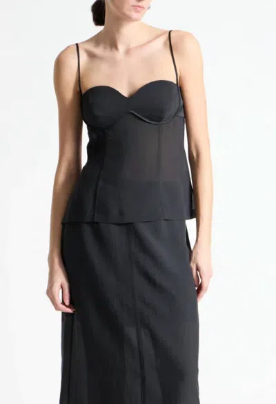 Saint Art Hunter Sweetheart Blouse In Black