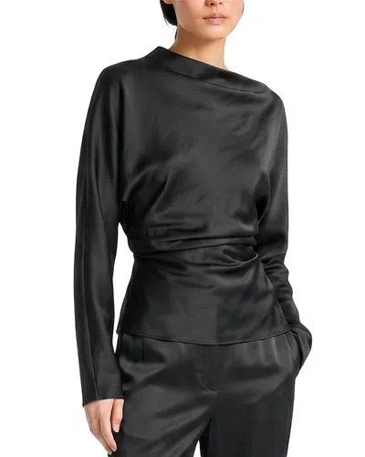 Saint Art Ida Draped Top In Black