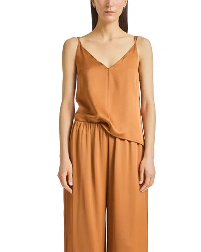 Saint Art Keira V Neck Tank Top In Brown
