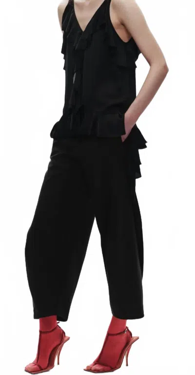 Saint Art Kelce Barrel Trouser In Black