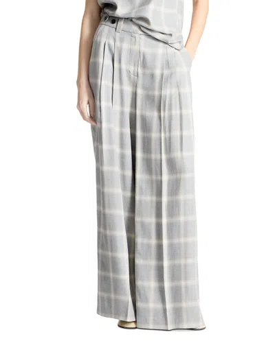 Saint Art Kingsley Pleated Wide Leg Pants In Multi