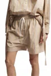 Saint Art Lexie Short In Sand Stripe In Neutral