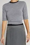 Saint Art Lucia Knit Blouse In Gray