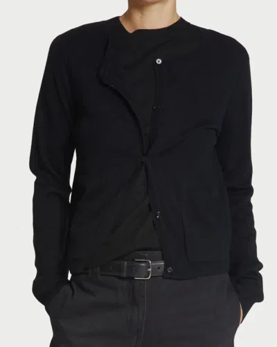 Saint Art Lyra Wool Cardigan In Black