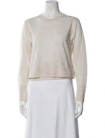 Pre-owned Saint Art Merino Wool Crew Neck Sweater In Neutral