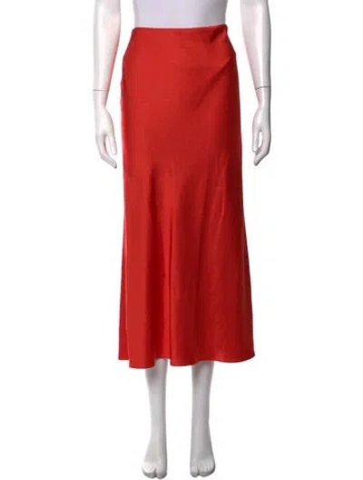 Pre-owned Saint Art Midi Length Skirt In Orange