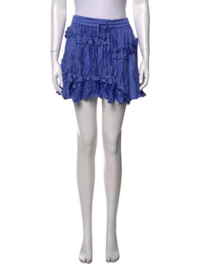 Pre-owned Saint Art Mini Skirt In Blue