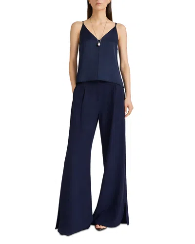Saint Art Neve Tuxedo High Waisted Pants In Blue