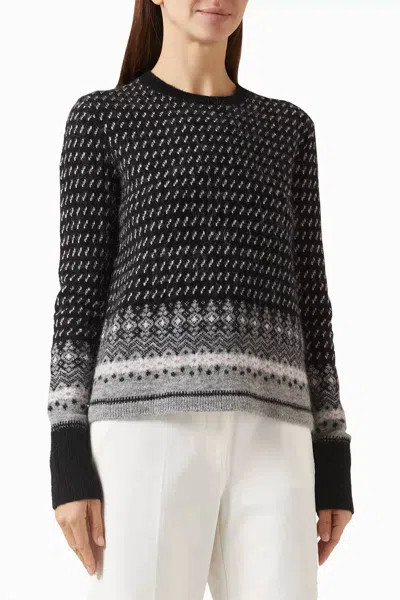 Saint Art Nordic Sweater In Black Multi
