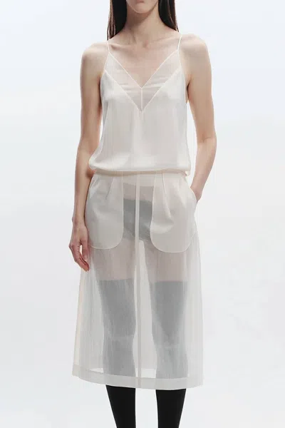 Saint Art Odin Top In Ivory In White