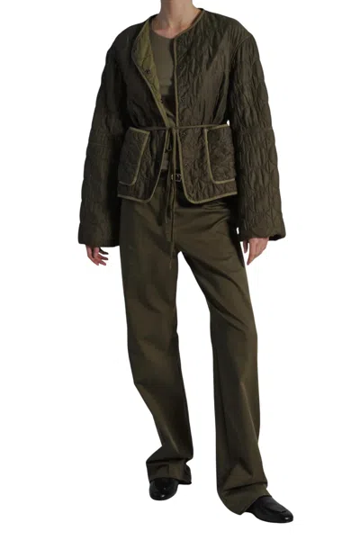 Saint Art Oliver Quilted Jacket In Green
