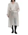 Saint Art Osman Sheer Oversized Trench In Brown