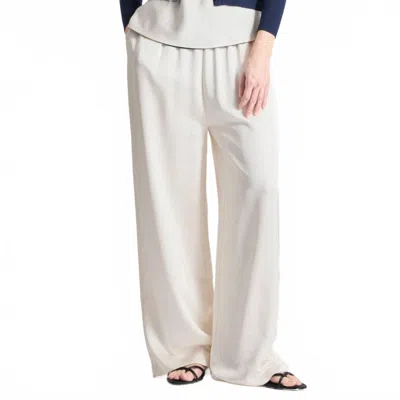 Saint Art Paige Pull-on Relaxed Pants In Ivory In Gray