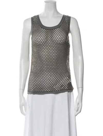 Pre-owned Saint Art Patterned Crew Neck Top In Multicolor