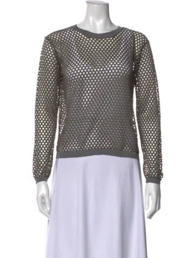 Pre-owned Saint Art Patterned Crew Neck Top In Multicolor