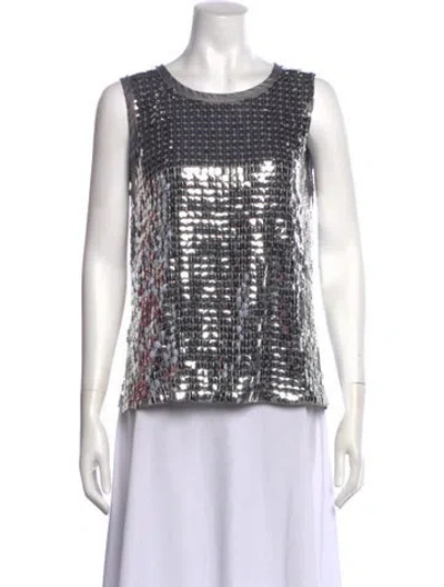 Pre-owned Saint Art Patterned Crew Neck Top W/ Tags In Multi