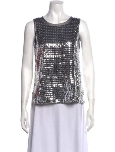 Pre-owned Saint Art Patterned Crew Neck Top W/ Tags In Multi