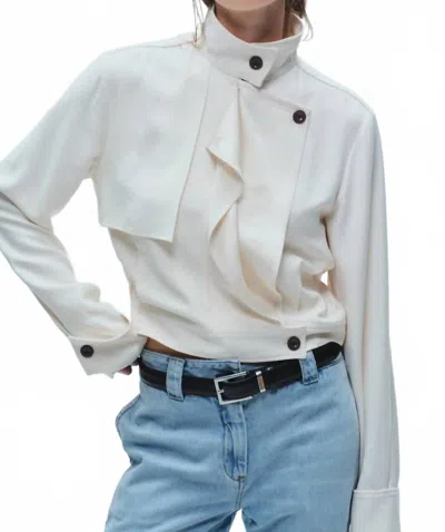 Saint Art Paxton Bomber Jacket In Ivory In White