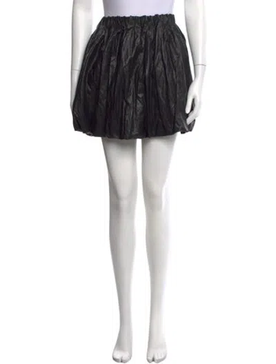 Pre-owned Saint Art Pleated Accents Mini Skirt W/ Tags In Black