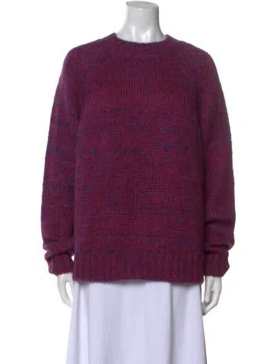 Pre-owned Saint Art Printed Crew Neck Sweater W/ Tags In Purple