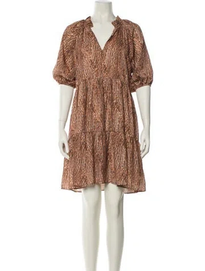 Pre-owned Saint Art Printed Mini Dress In Multi